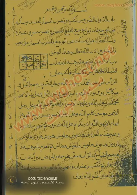 کتاب ابواب و فوائد روحانیه - صفحه نمونه 1