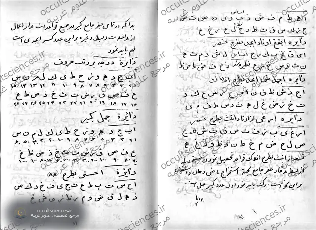 کتاب مجموعه شش رسائل در علوم غریبه - صفحه نمونه 1